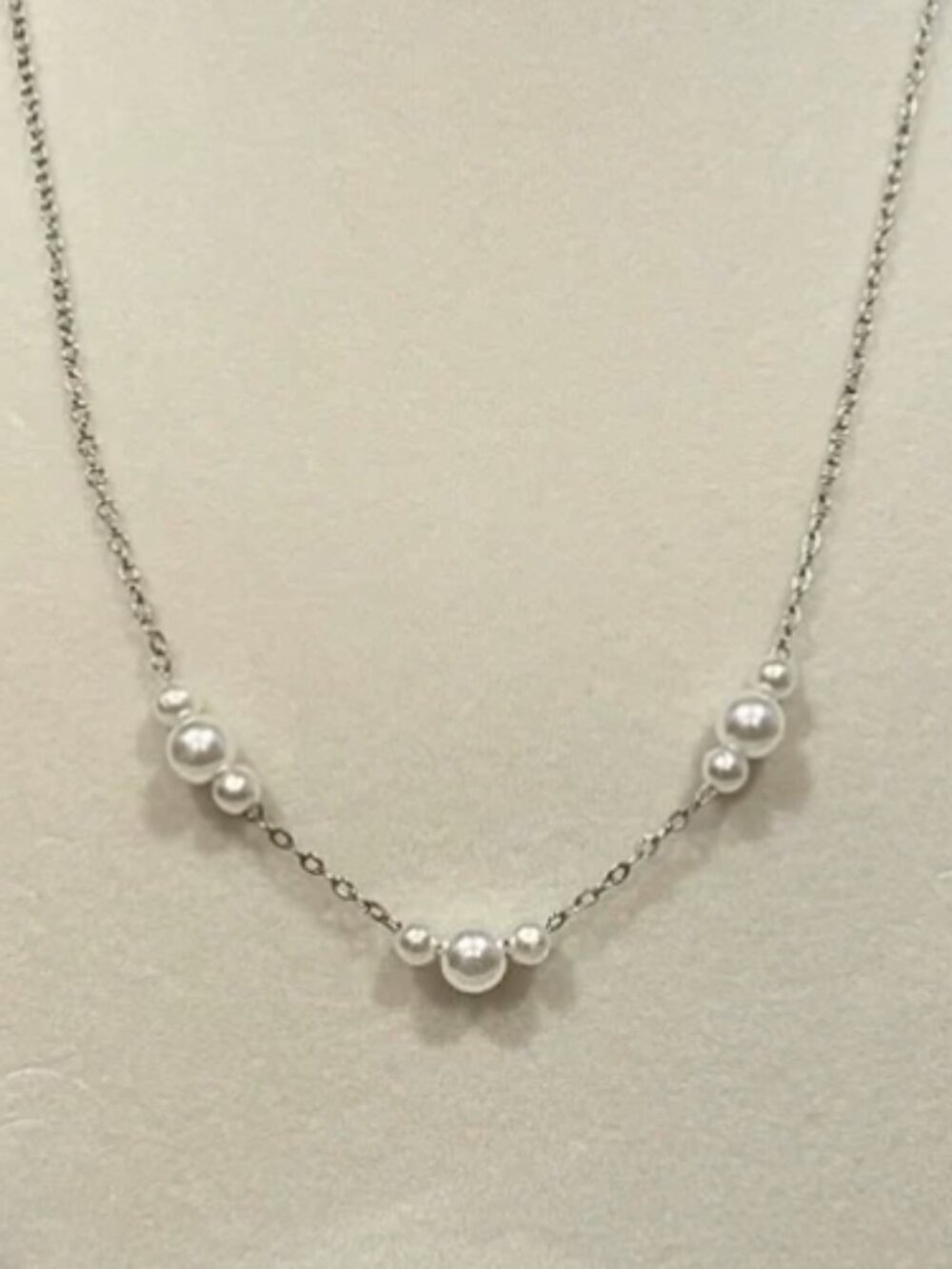 5 for $25 Jasmine Lane Silver Tone with Pearl Accents - NWOT - 18" with Extender